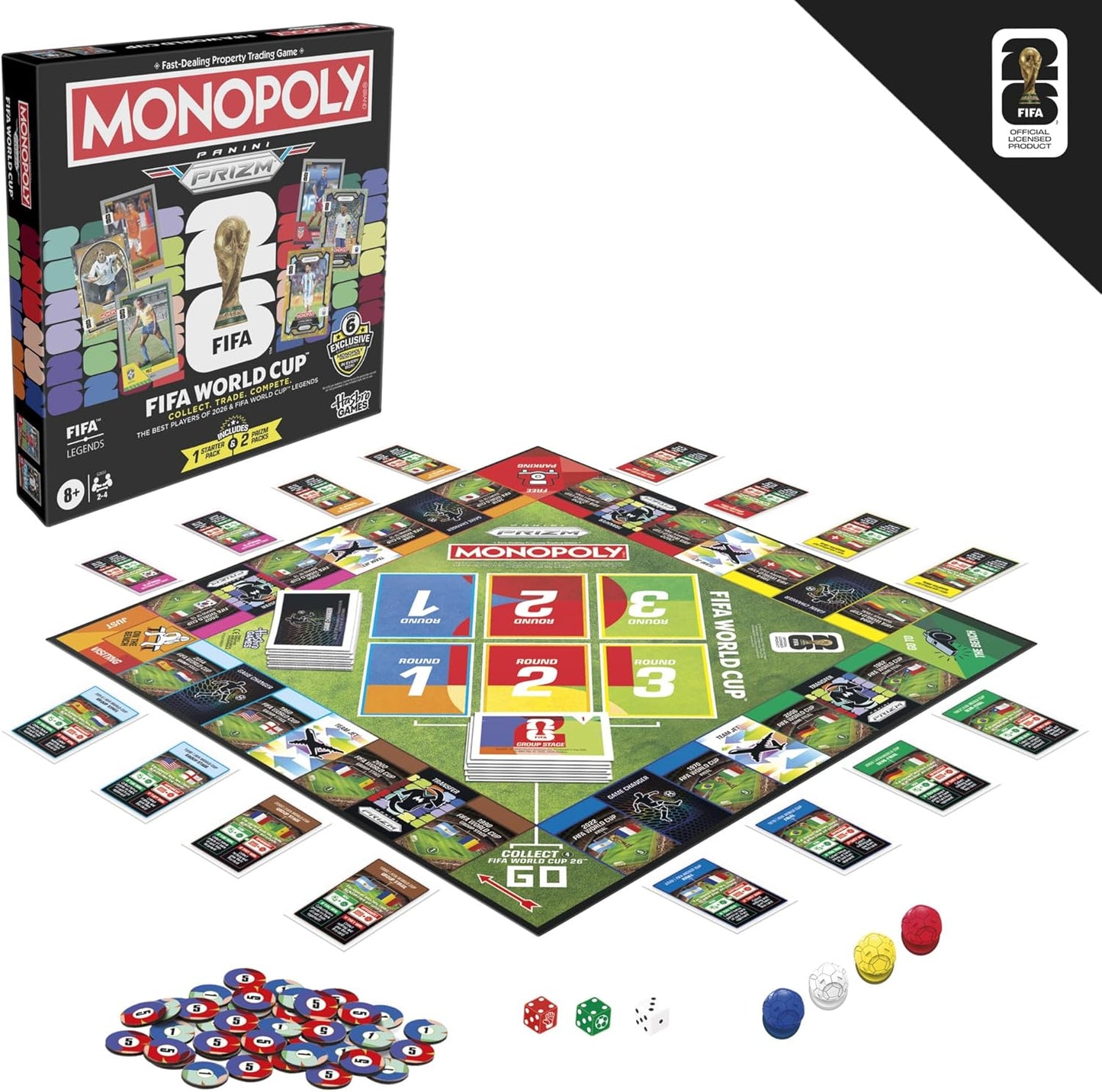 Monopoly Panini Prizm: FIFA World Cup Game I Soccer Board Game