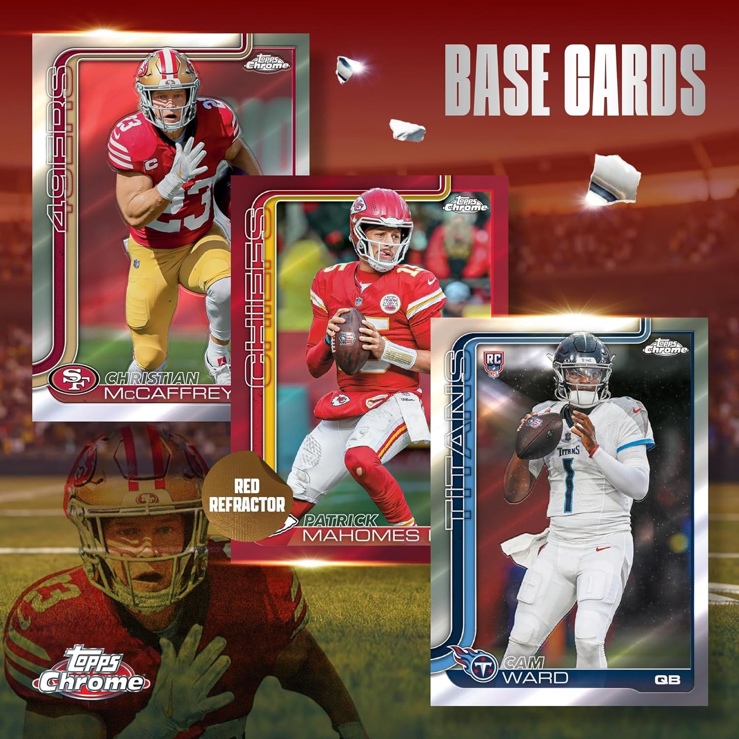 TOPPS 2025 Chrome Football - Factory Sealed - Value Box