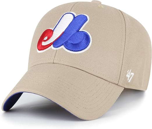 47 MLB Montreal Expos Sure Shot MVP Snapback Hat - Khaki
