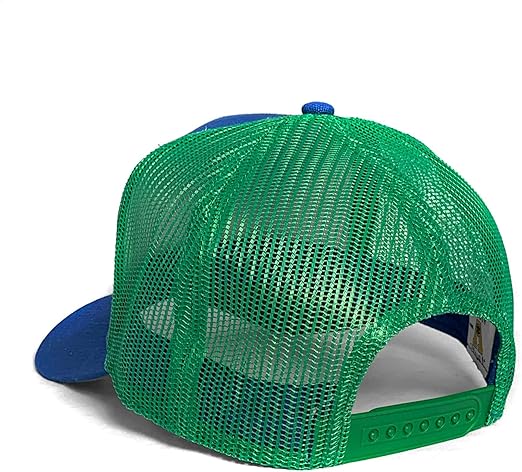 American Needle NHL Hartford Whalers Vintage Hockey Valin Adjustable Snapback Hat - Blue/Green