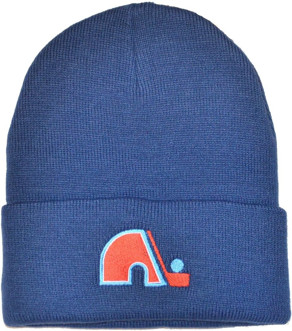 American Needle NHL Quebec Nordiques Knit Cuffed Hat -  Blue