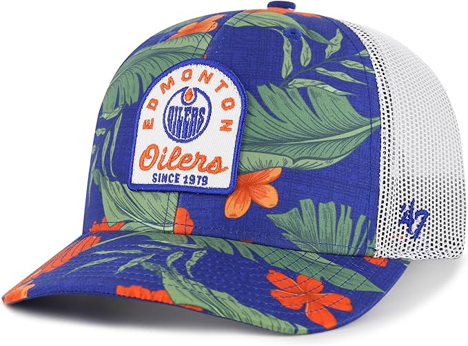 47 NHL Edmonton Oilers Beach Side Trucker Mesh Hat - Blue