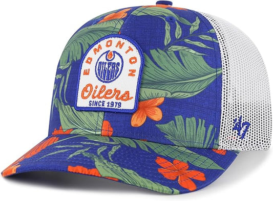 47 NHL Edmonton Oilers Beach Side Trucker Mesh Hat - Blue