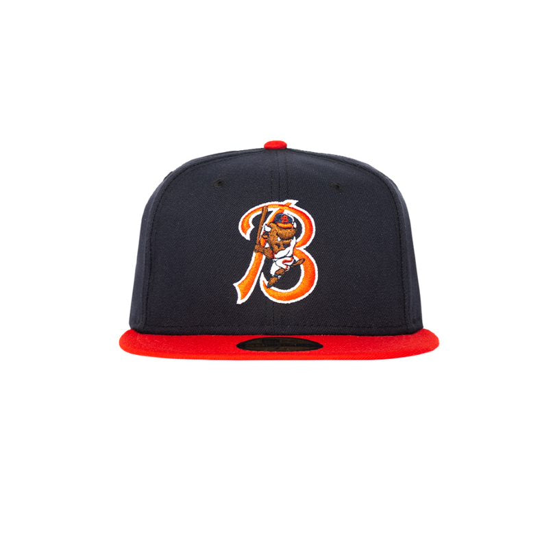 New Era Buffalo Bisons Navy and Red 59Fifty Fitted Hat (Jays Triple-A Team)