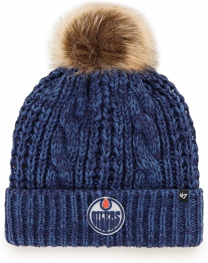 47 Womens NHL Edmonton Oilers Meeko Cuff Knit Toque - Navy