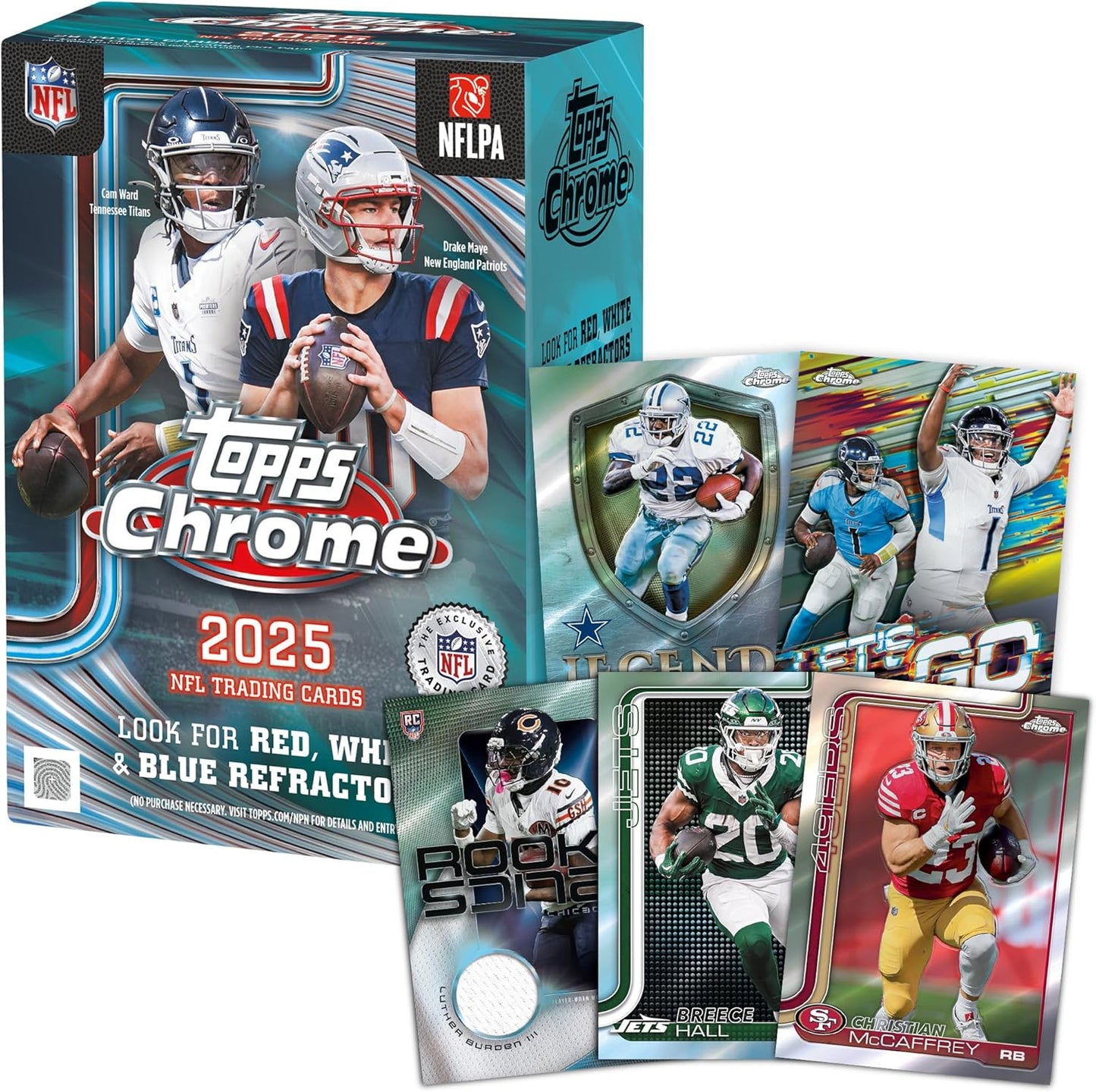 TOPPS 2025 Chrome Football - Factory Sealed - Value Box