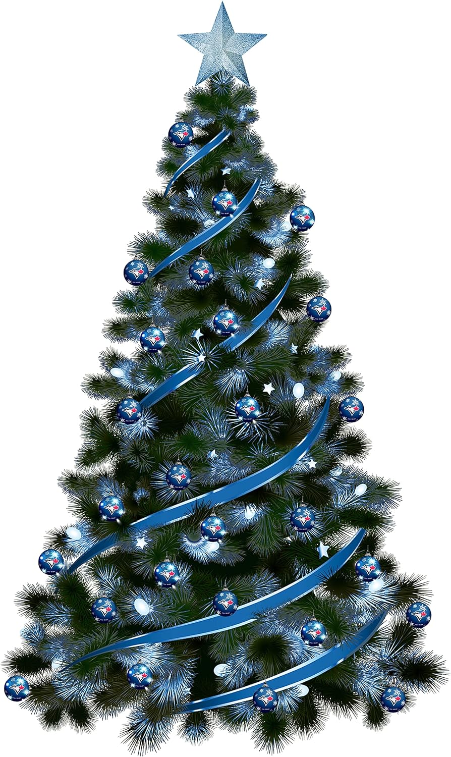 MLB Toronto Blue Jays Light Up Shatterproof Ornament - Pack of 2
