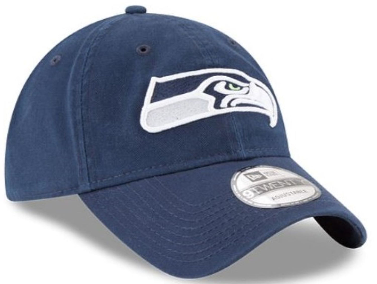 New Era NFL Seattle Seahawks Core Classic 9TWENTY Adjustable Hat - Navy Blue
