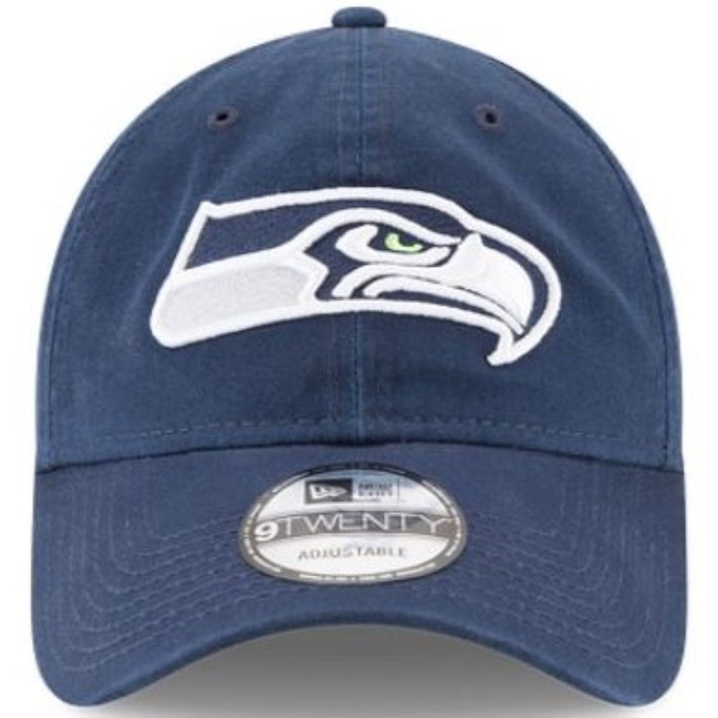 New Era NFL Seattle Seahawks Core Classic 9TWENTY Adjustable Hat - Navy Blue