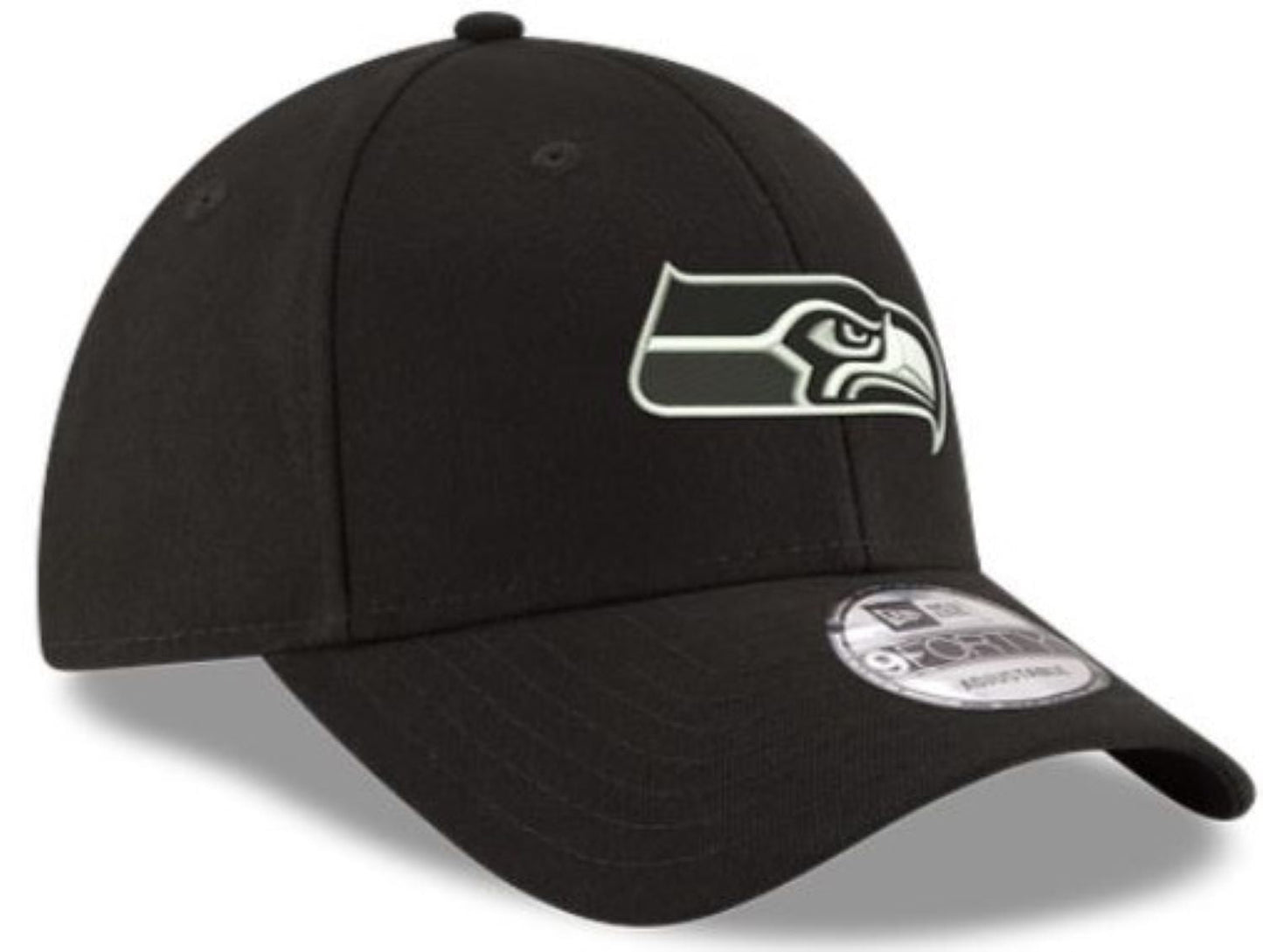 New Era NFL Seattle Seahawks 9FORTY Adjustable Hat - Black