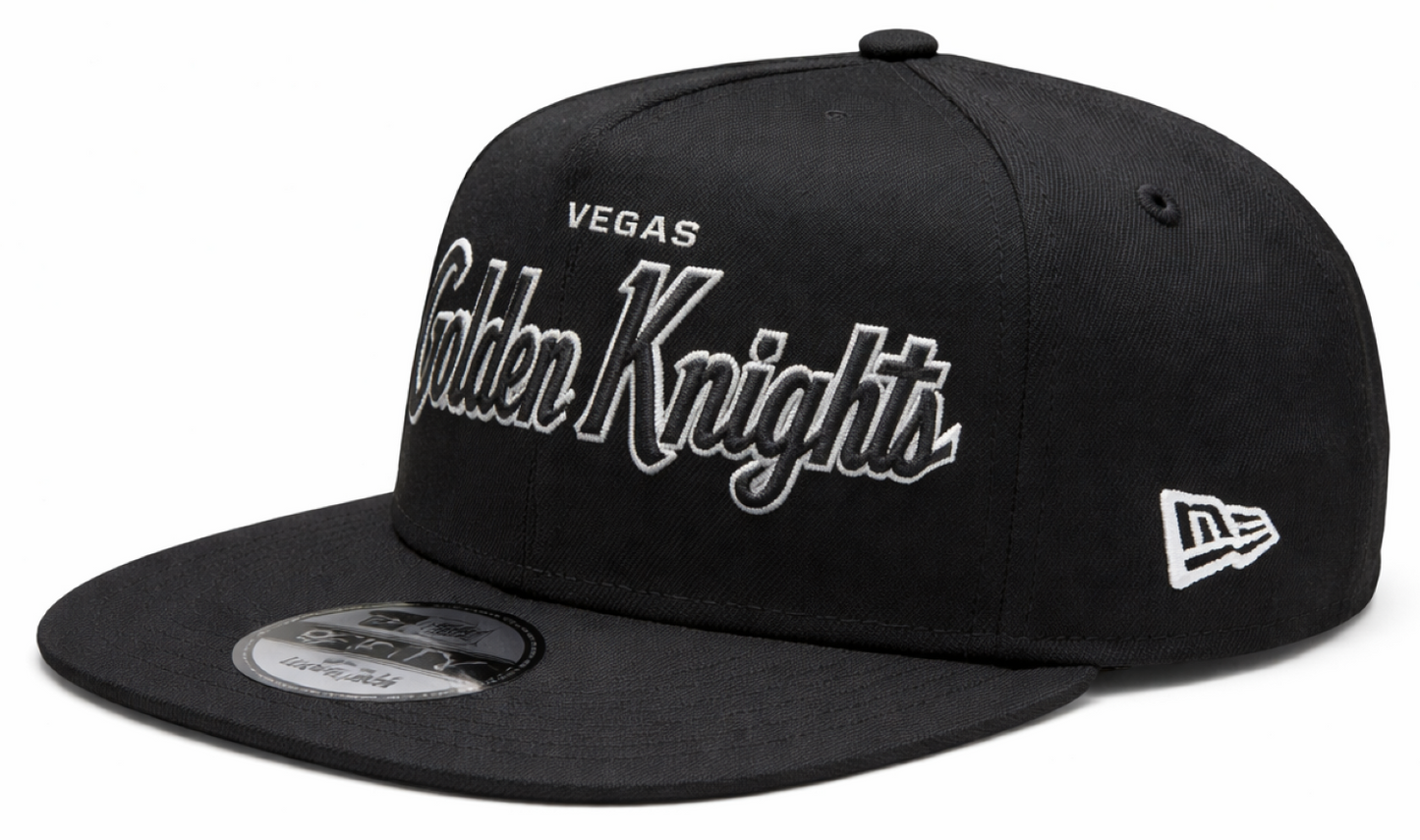 New Era 9FIFTY A-Frame NHL Vegas Golden Knights Adjustable Snapback Hat - Black