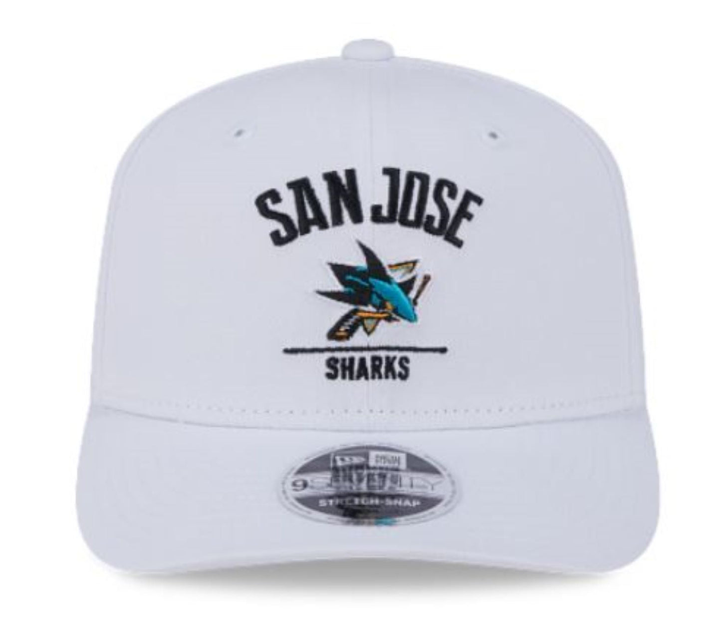 New Era 9SEVENTY NHL San Jose Sharks Adjustable Stretch-Snapback Hat - White