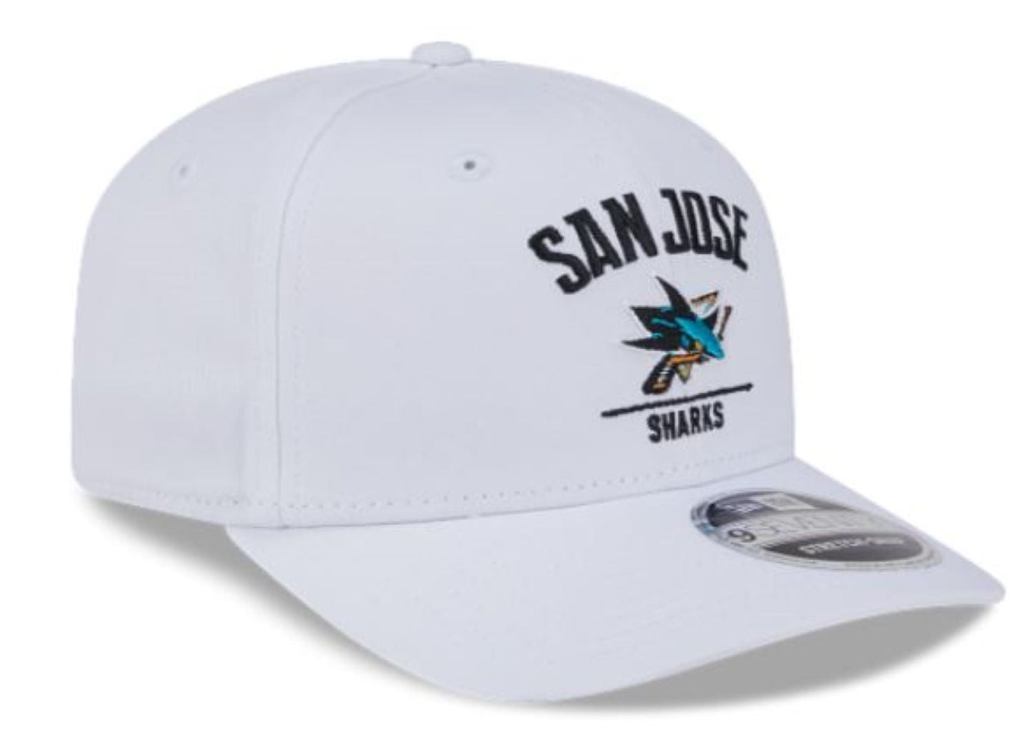 New Era 9SEVENTY NHL San Jose Sharks Adjustable Stretch-Snapback Hat - White