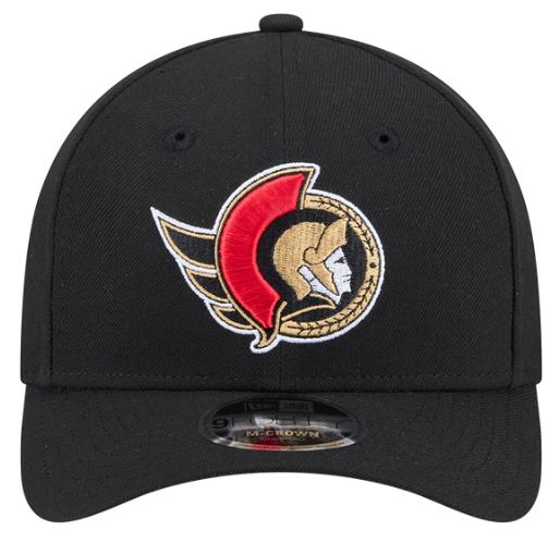 New Era 9FORTY M-Crown NHL Ottawa Senators Adjustable Snapback Hat - Black