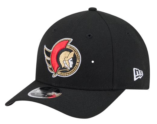 New Era 9FORTY M-Crown NHL Ottawa Senators Adjustable Snapback Hat - Black