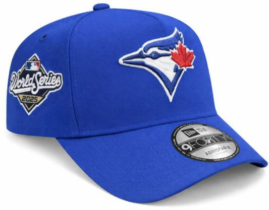 New Era MLB Toronto Blue Jays 2025 World Series 9FORTY A-Frame Adjustable Hat - Royal Blue