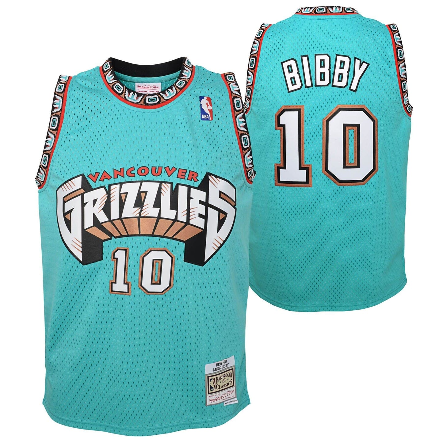 Mitchell & Ness Youth Mike Bibby Vancouver Grizzlies #10 HWC NBA Swingman Jersey