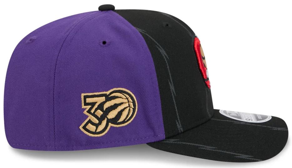 New Era 9SEVENTY NBA Toronto Raptors 2024 City Edition Snapback Hat - Black/Purple