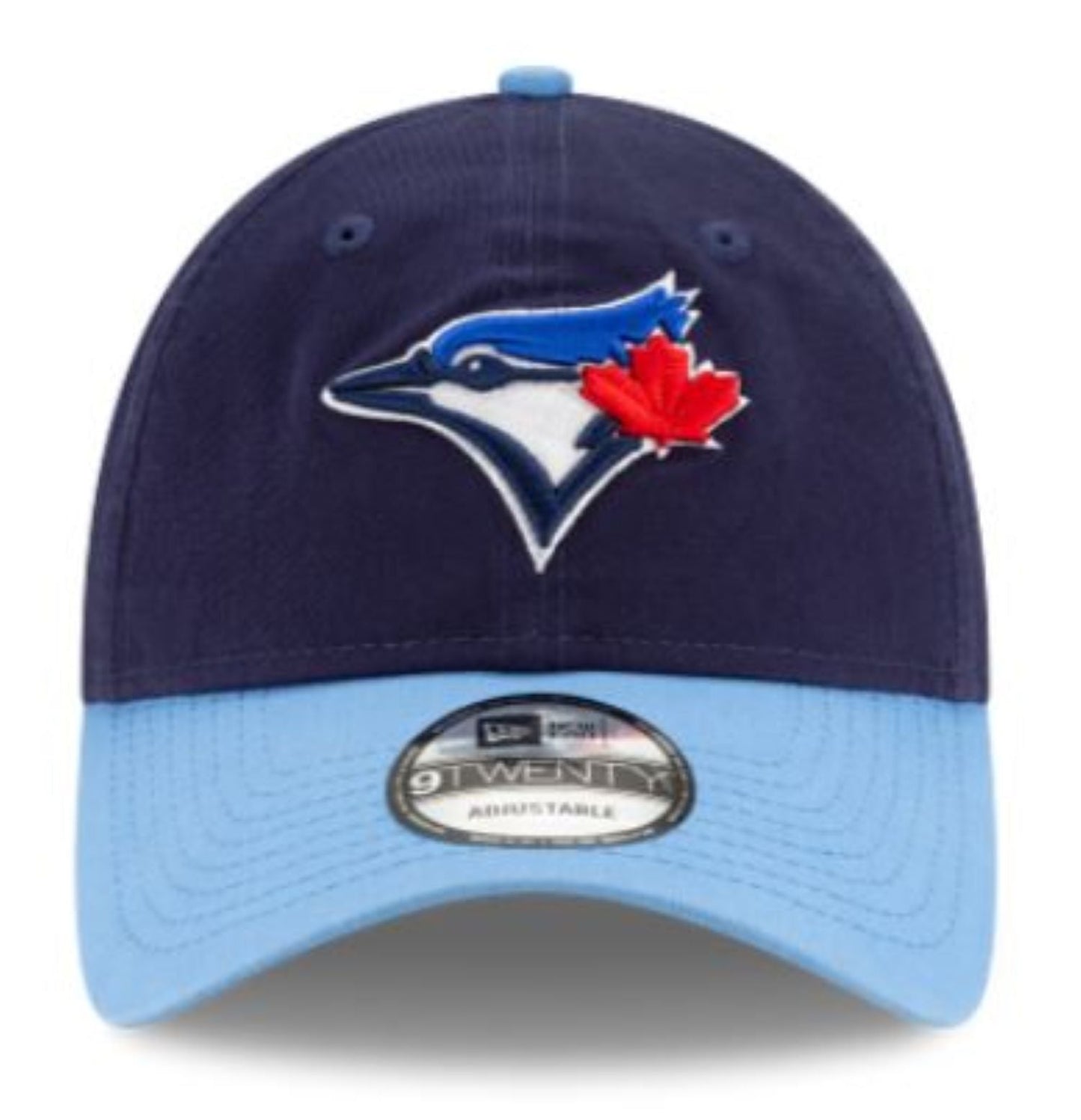 New Era 9TWENTY MLB Toronto Blue Jays 50th Anniversary Side Patch Alternate 4 Two Tone Player Replica Adjustable Hat - Navy/Powder Blue