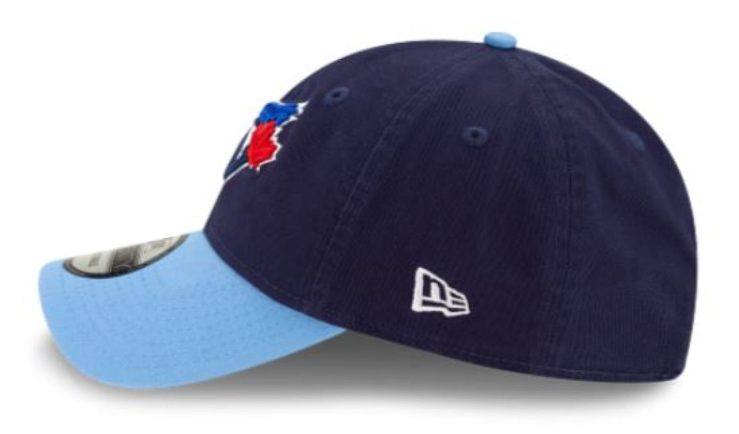 New Era 9TWENTY MLB Toronto Blue Jays 50th Anniversary Side Patch Alternate 4 Two Tone Player Replica Adjustable Hat - Navy/Powder Blue