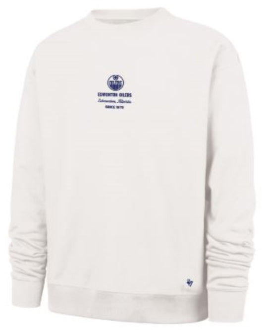 '47 NHL Edmonton Oilers Anderson Foundation Crewneck - White