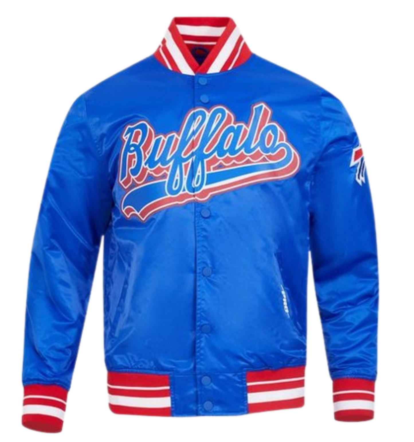 Pro Standard NFL Buffalo Bills Script Tail Satin Jacket - Royal Blue