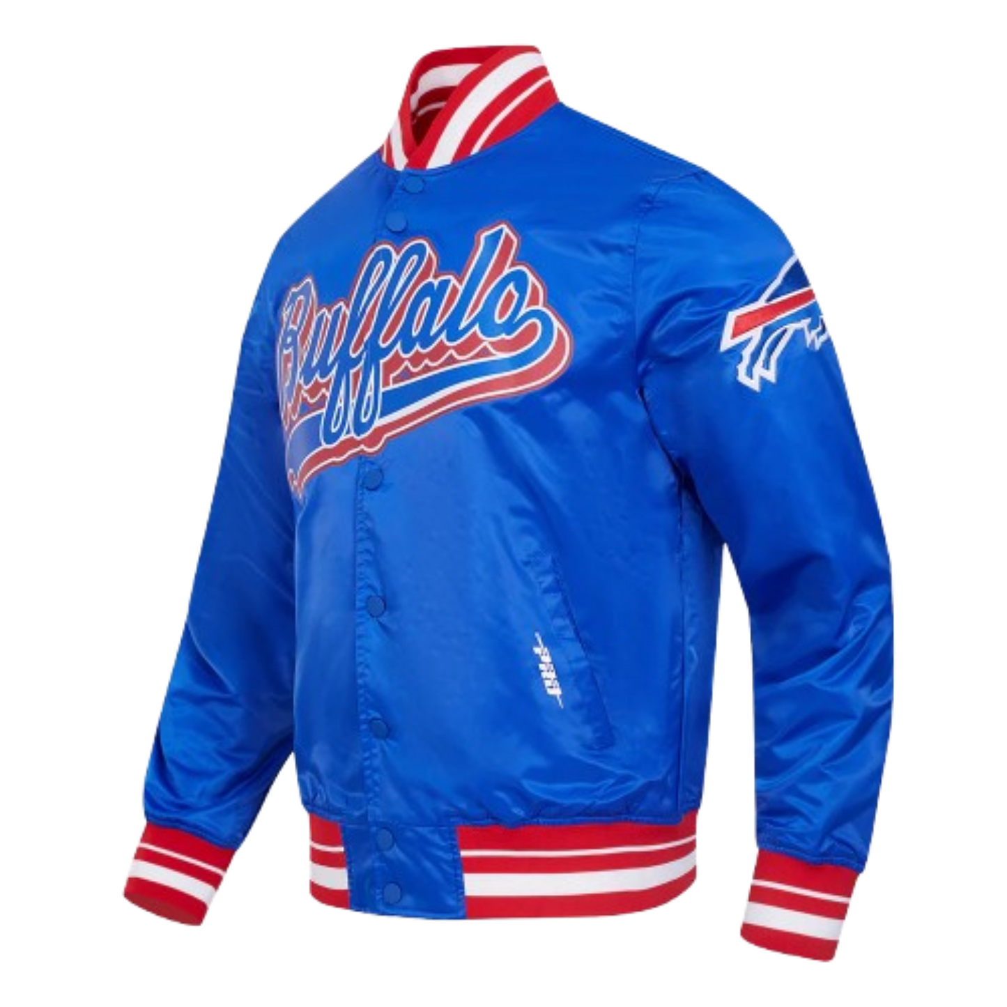 Pro Standard NFL Buffalo Bills Script Tail Satin Jacket - Royal Blue