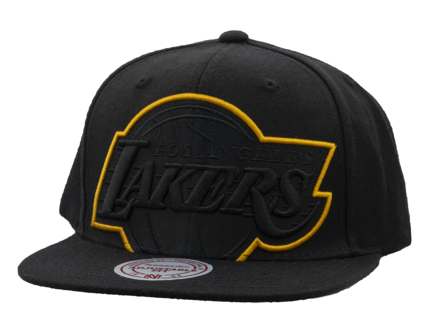Mitchell & Ness Men's NBA Los Angeles Lakers Black Dynamic Snapback Cap