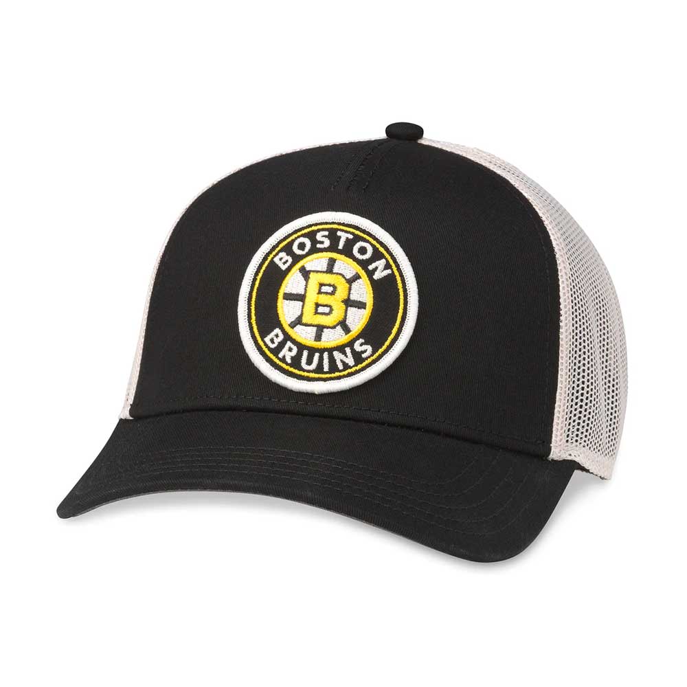American Needle Valin Boston Bruins Black Curved Brim Hat