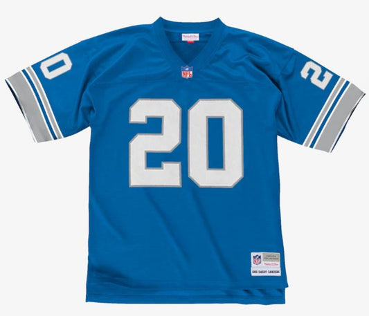 Mitchell & Ness NFL Barry Sanders Detroit Lions 1996 Legacy Player Jersey - Blue