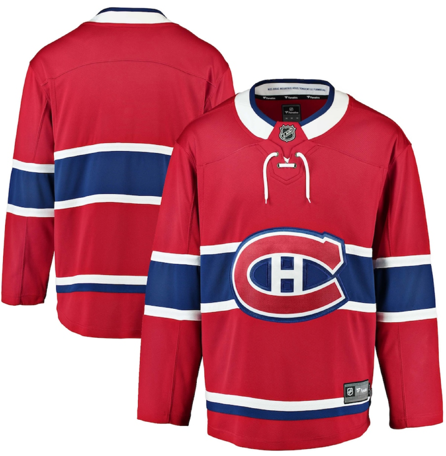 Fanatics NHL Men's Montreal Canadiens Breakaway Blank Home Jersey - Red