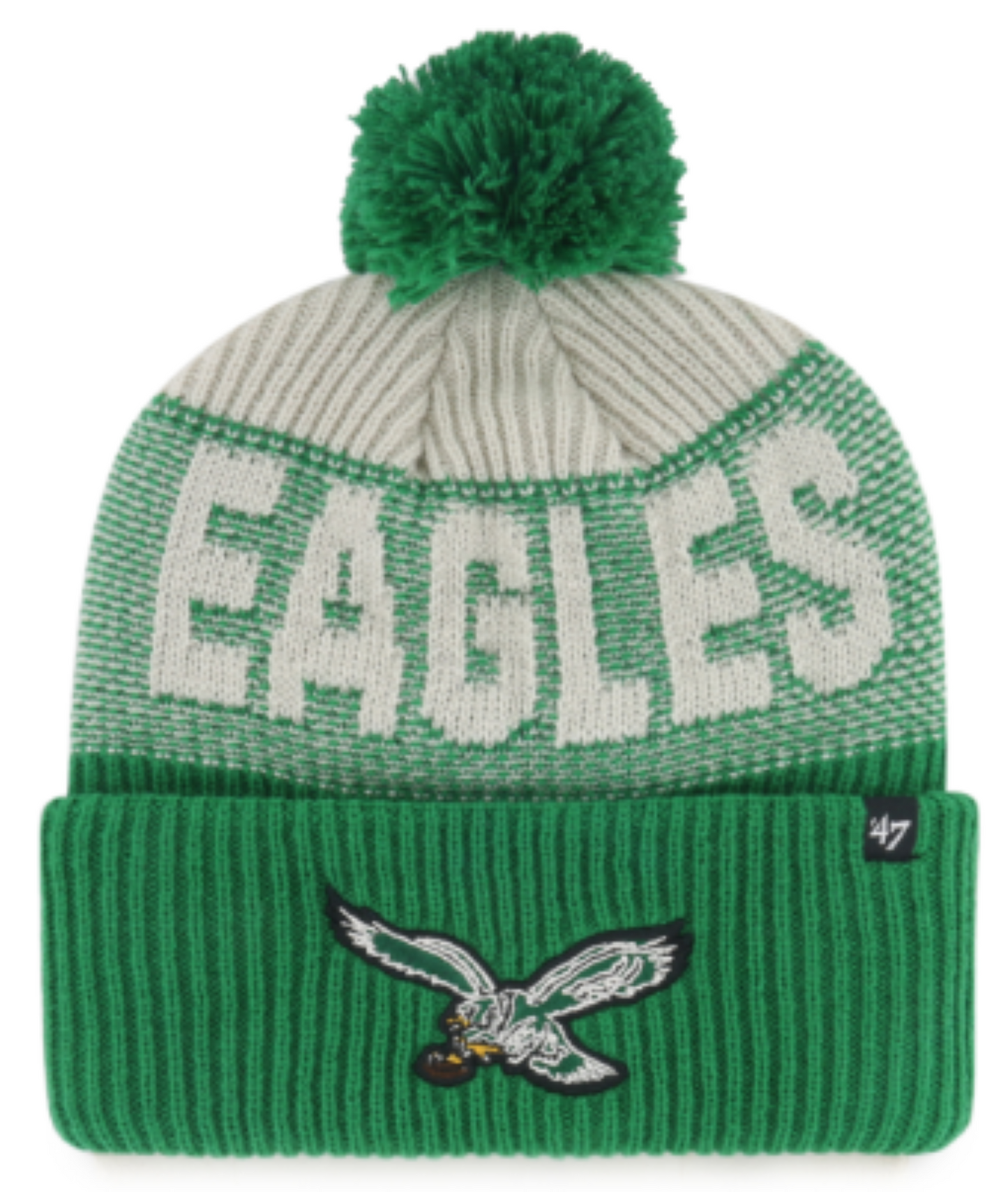 47 NFL Bone Chill Cuff Knit Beanie with Pom