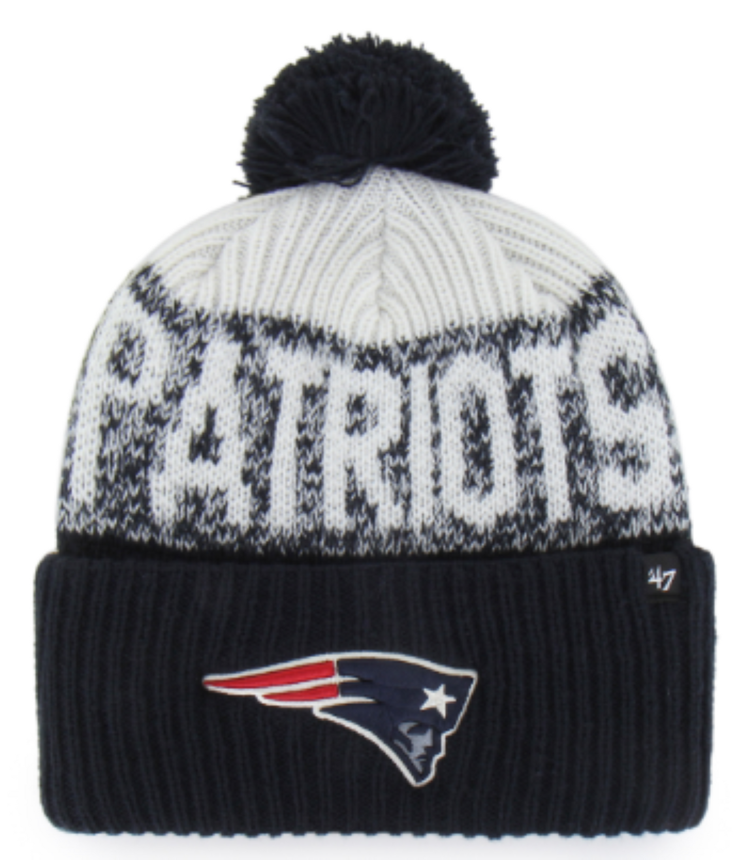 47 NFL Bone Chill Cuff Knit Beanie with Pom