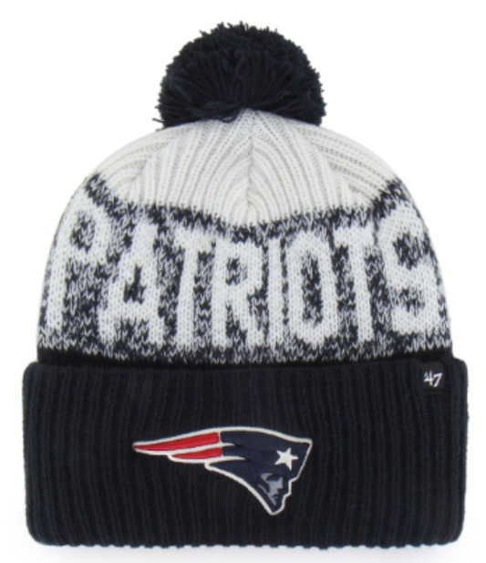 47 NFL Bone Chill Cuff Knit Beanie with Pom