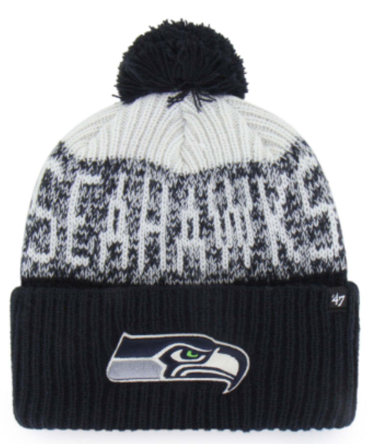 47 NFL Bone Chill Cuff Knit Beanie with Pom