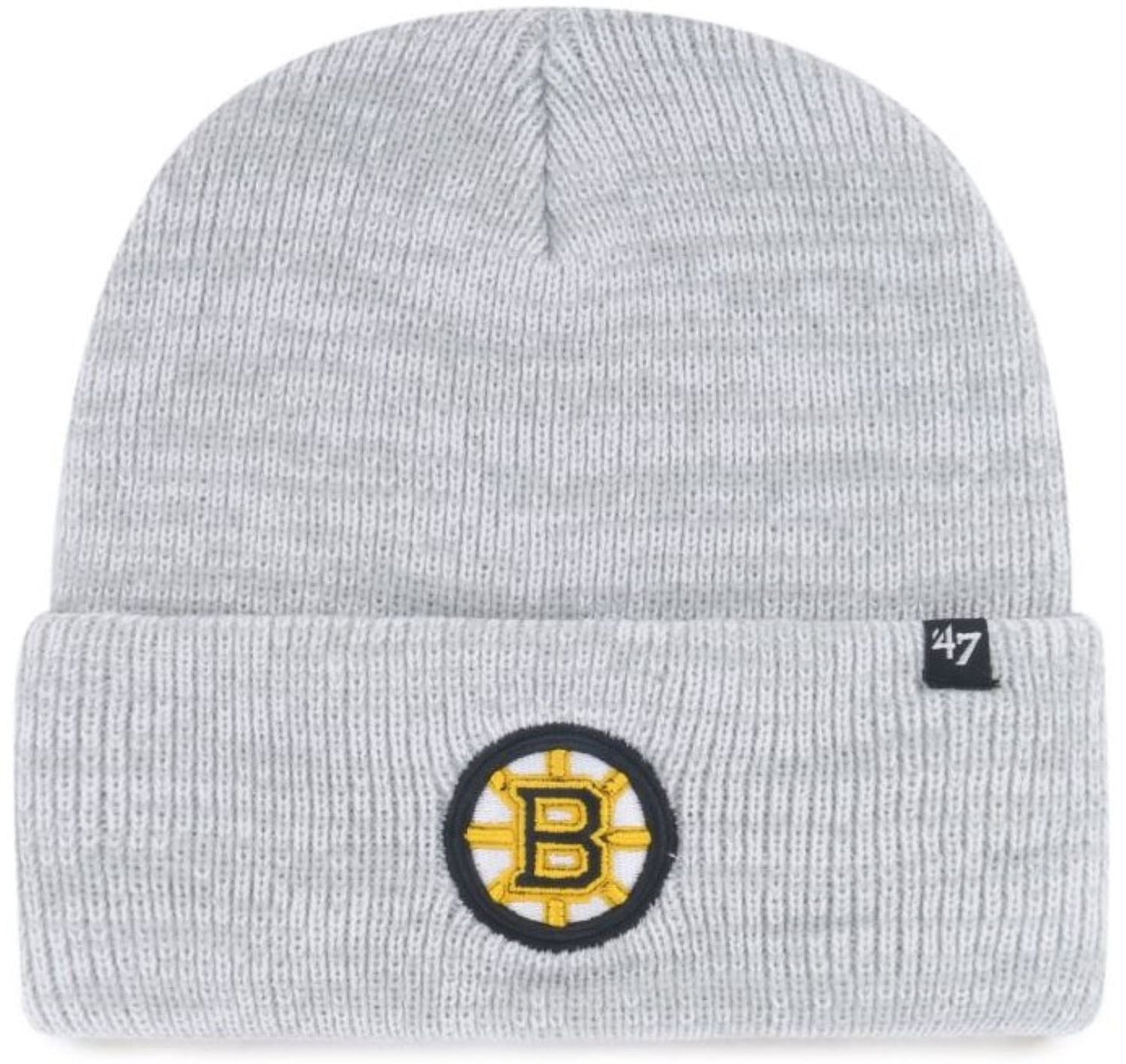 47 NHL Boston Bruins Brain Freeze Cuff Knit Beanie - Grey
