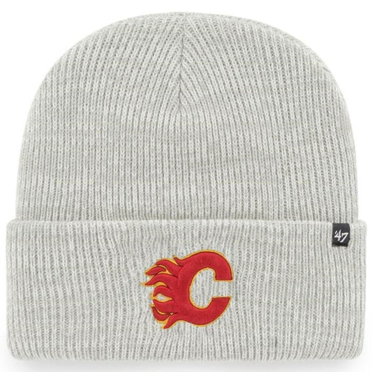 47 NHL Calgary Flames Brain Freeze Cuff Knit Beanie - Grey