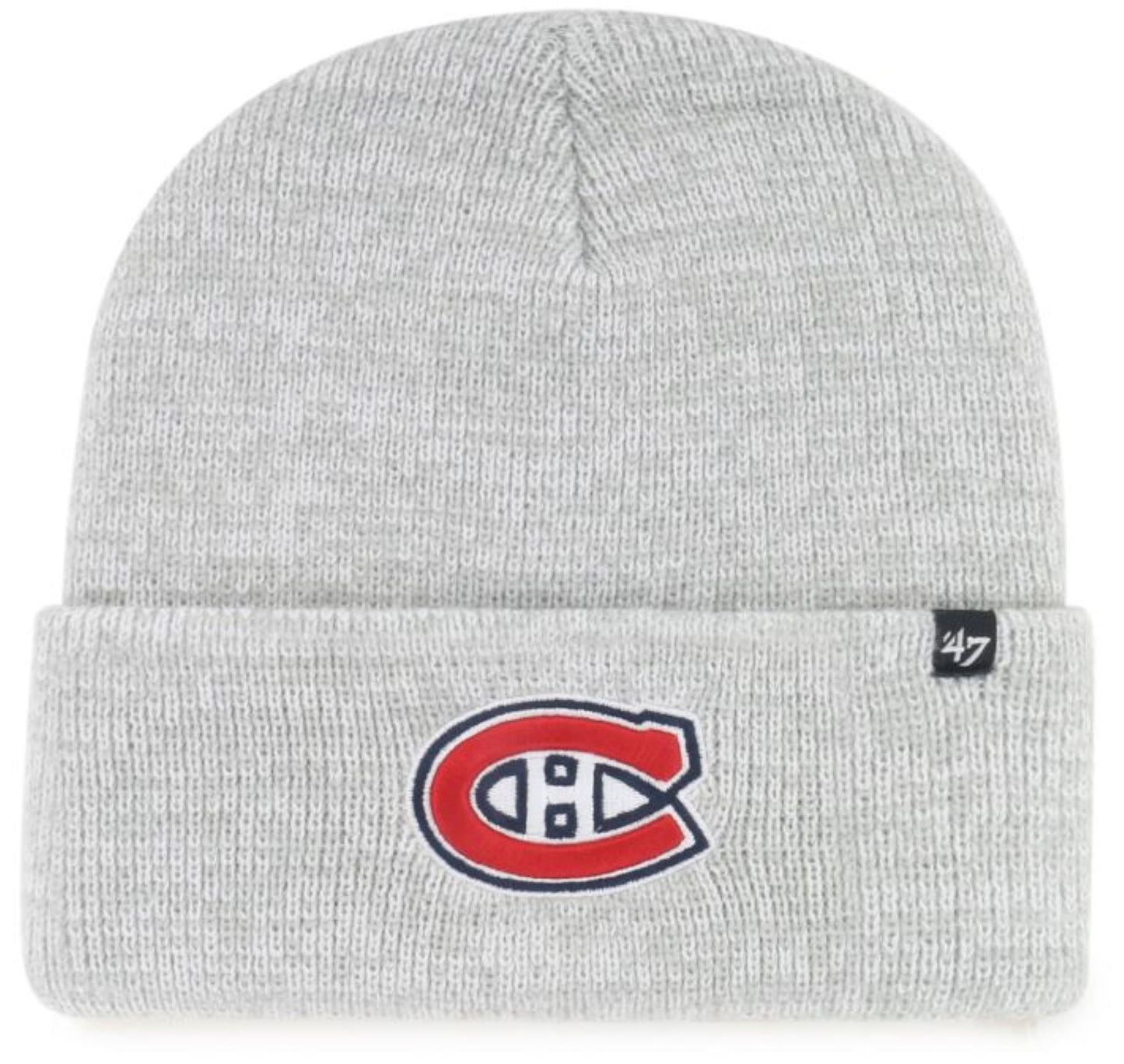 47 NHL Montreal Canadiens Brain Freeze Cuff Knit Beanie - Grey