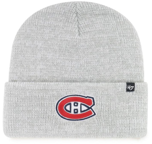 47 NHL Montreal Canadiens Brain Freeze Cuff Knit Beanie - Grey