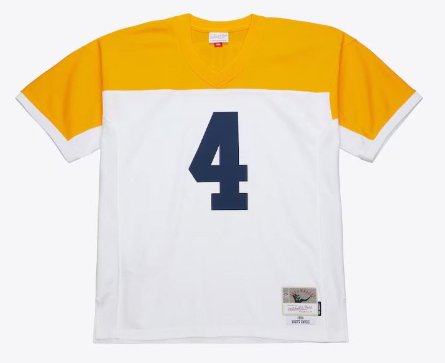 Mitchell & Ness NFL Brett Favre Green Bay Packers 1994 Legacy Player Jersey - White/Yellow