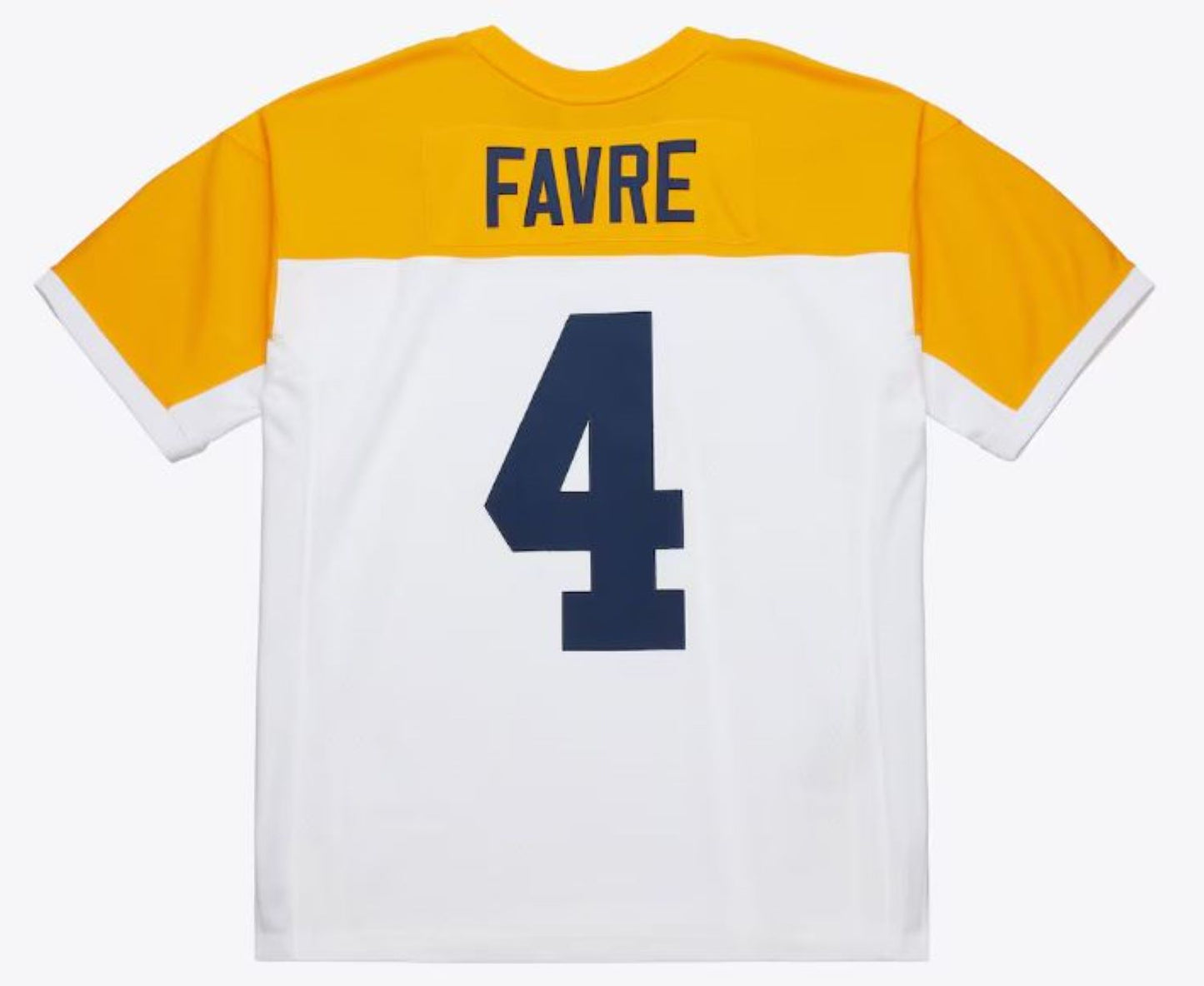 Mitchell & Ness NFL Brett Favre Green Bay Packers 1994 Legacy Player Jersey - White/Yellow