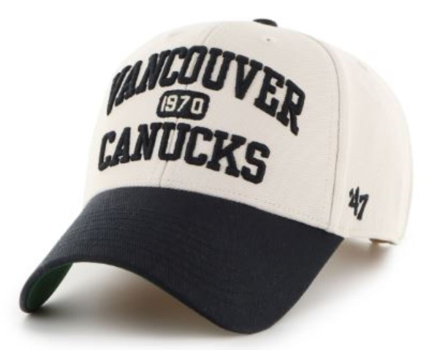 47 NHL Vancouver Canucks Broke Line MVP Adjustable Hat - Cream/Black