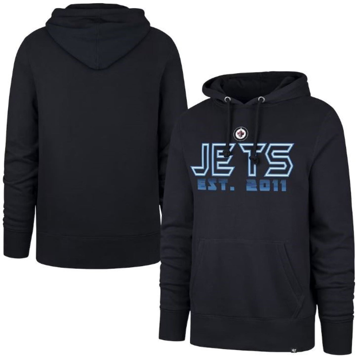 '47 NHL Winnipeg Jets Byline Headline Hoodie - Navy