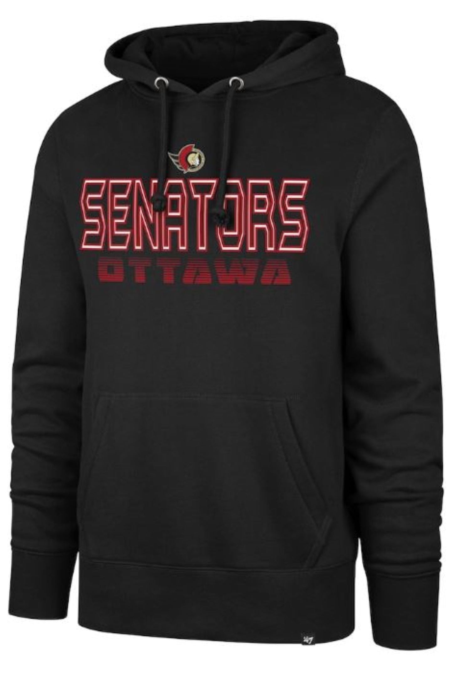 '47 NHL Ottawa Senators Byline Headline Hoodie - Black