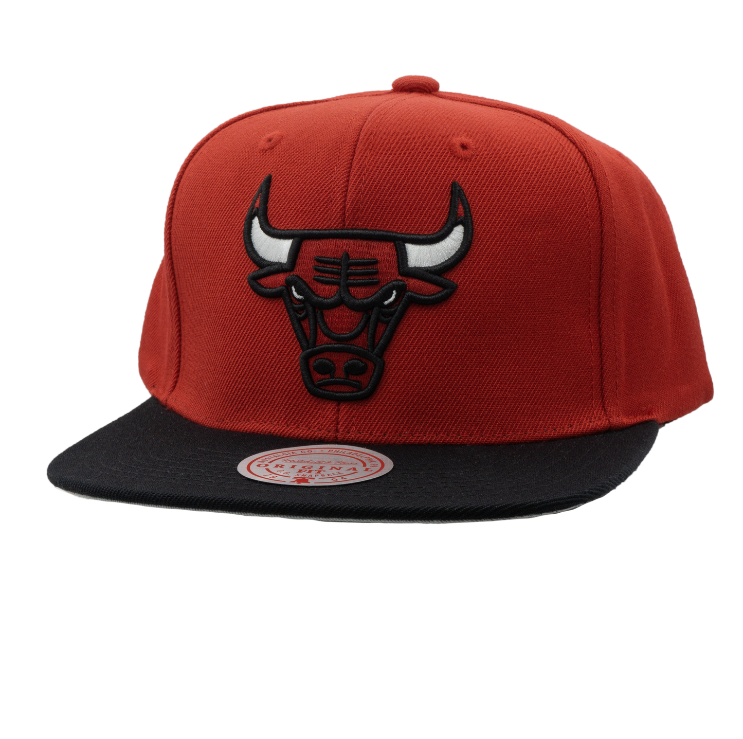 Men's Red Mitchell & Ness Chicago Bulls Snapback Hat