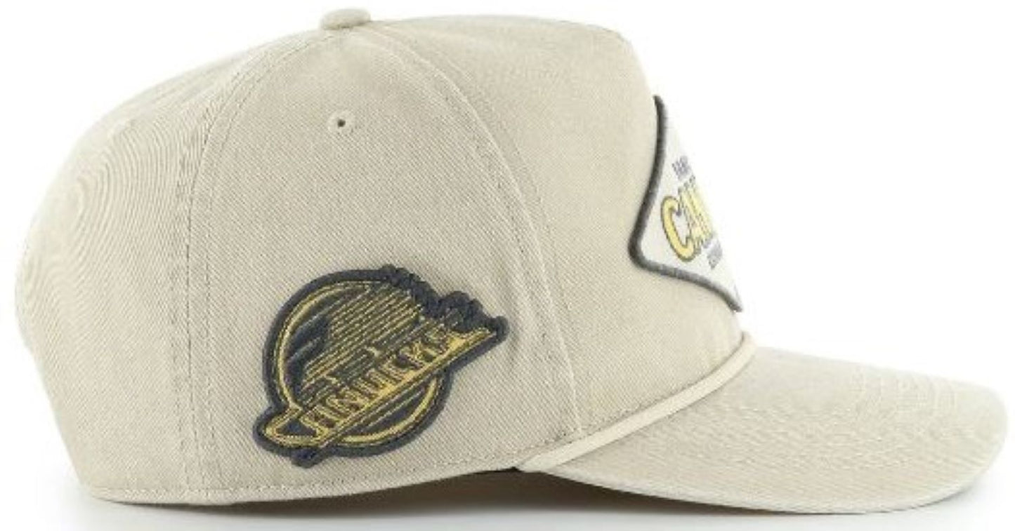 '47 NHL Vancouver Canucks Cairn Hitch RF Adjustable Snapback Hat - Beige