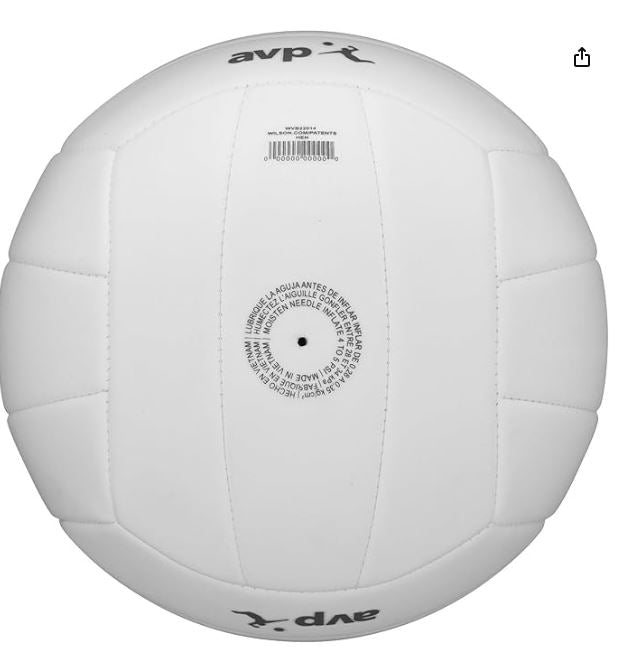 Wilson AVP Soft Play Volleyball - Official Size, White