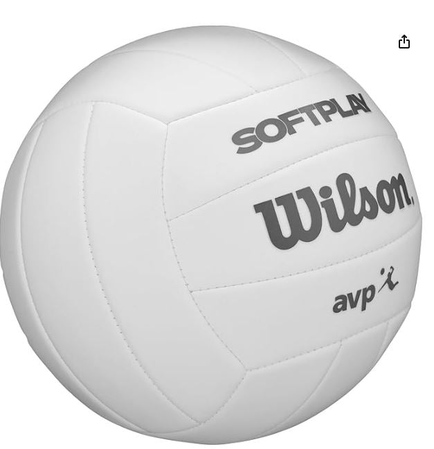 Wilson AVP Soft Play Volleyball - Official Size, White