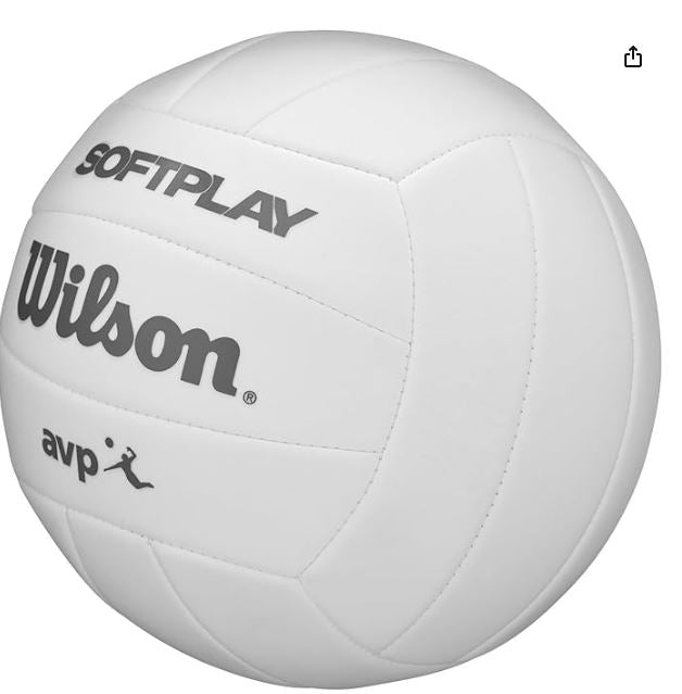 Wilson AVP Soft Play Volleyball - Official Size, White