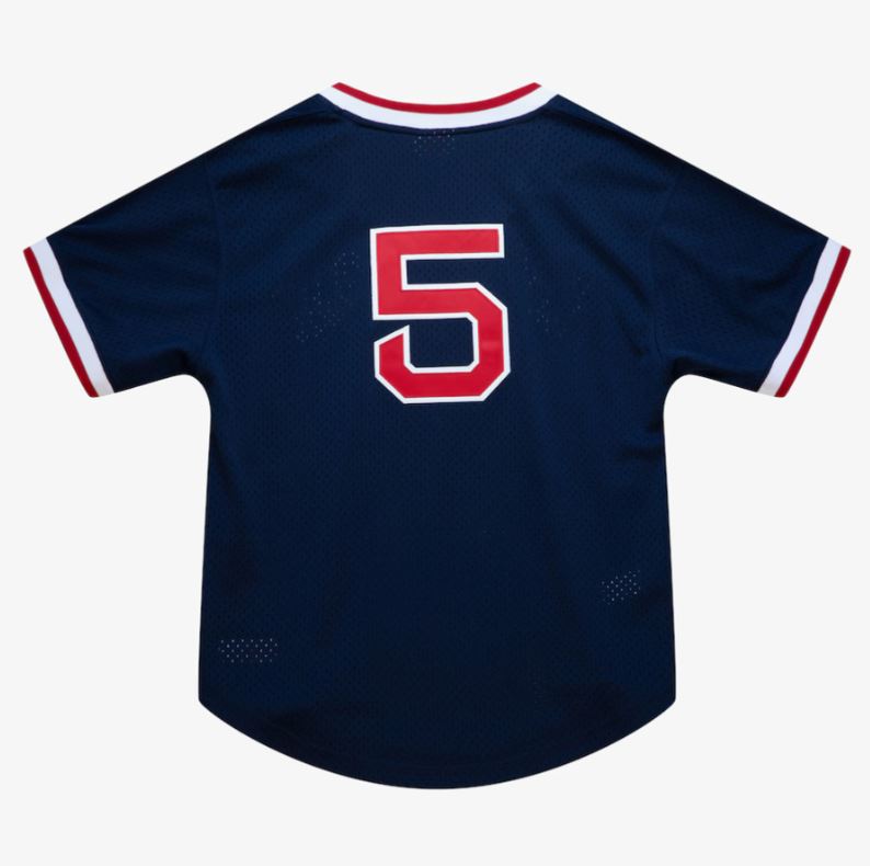 Men's Nomar Garciaparra Navy Boston Red Sox Cooperstown Collection  Authentic Batting Practice Player Jersey